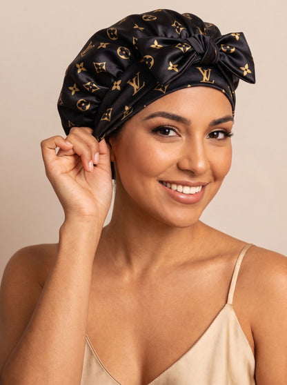 Satin Crown Bow Bonnet
