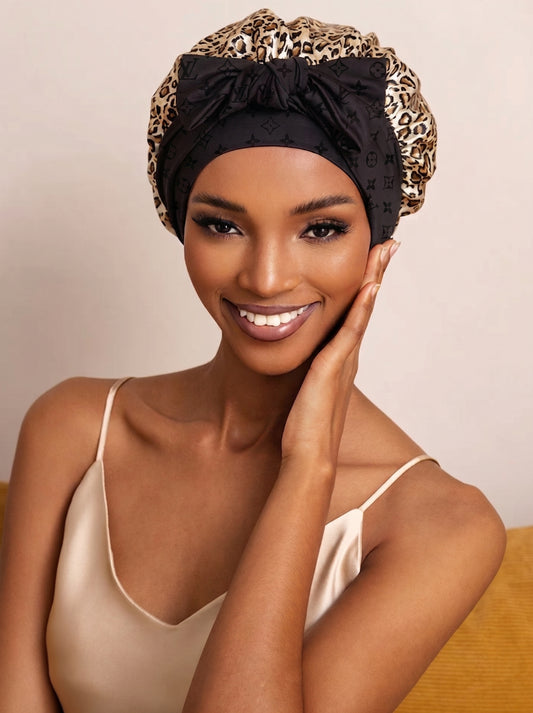 Satin Crown Bow Bonnet
