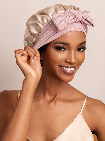 Satin Crown Bow Bonnet